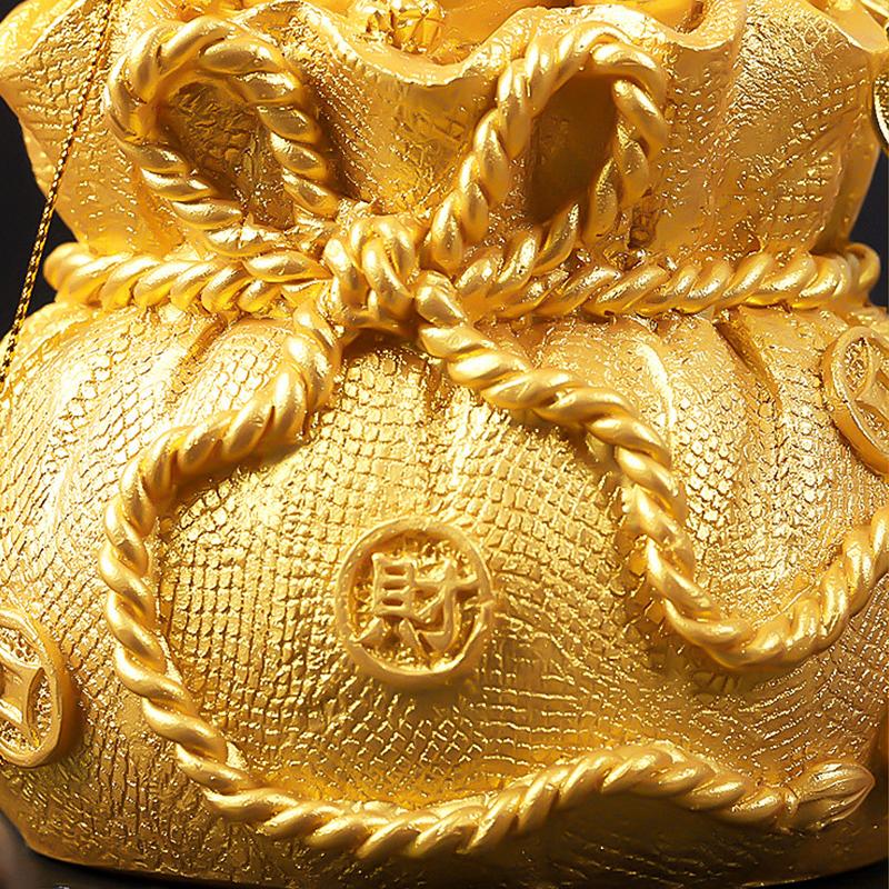 Золотое украшение в виде дерева удачи, желтое хрустальное денежное дерево, китайский фэн-шуй, украшение для дома и офиса, трясущееся дерево богатства, подарки на удачу