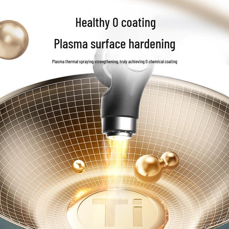 DESLON 0-Coating 32cm Titanium Non-Stick Wok
