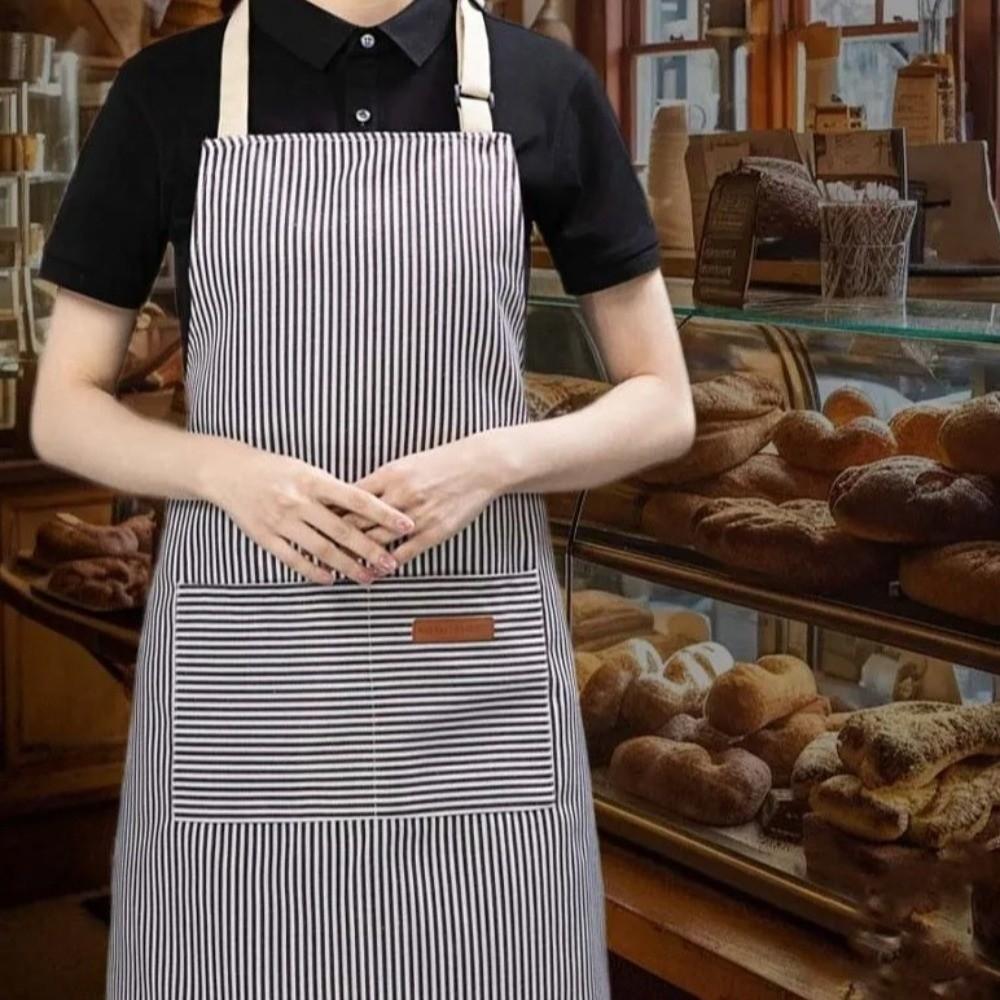 Wear-resistant Cooking Apron Adjustable Kitchen Apron Catering Work Clothes  Cooking Preparation