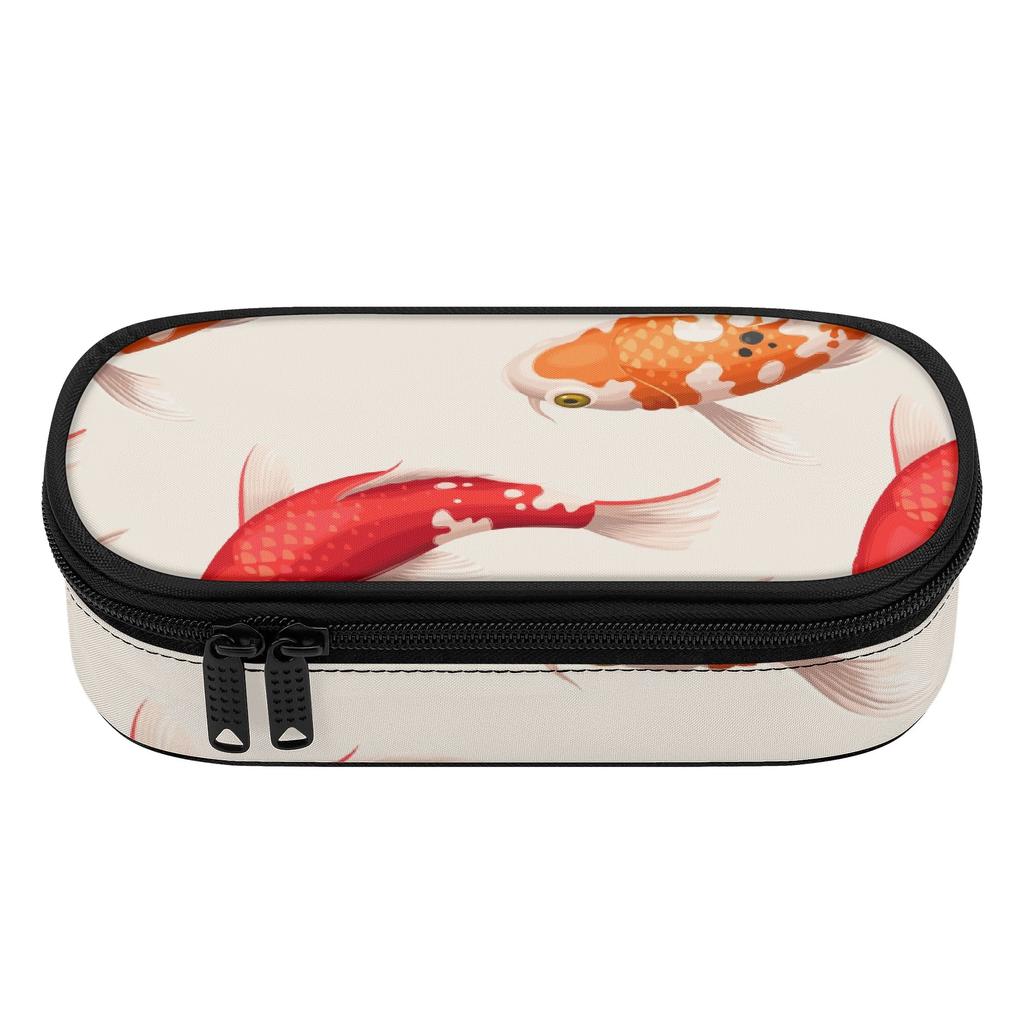 Pencil Pouch Secure Zipper Spacious Storage 300D Polyester with Pen Slot Board Mesh Pocket and Large Storage Section for Students