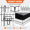 VEVOR Dog Playpen, 8 Panels Foldable Metal Dog Exercise Pen with Top Cover, 24" H Pet Fence Puppy Crate Kennel with Ground Stakes