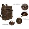 Leather Backpack For Women Men Genuine Leather Laptop Backpack Vintage Large Capacity Business Retro Daypack