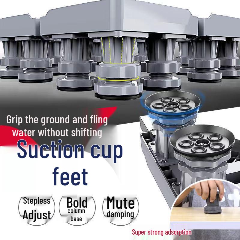 Регулируемая подставка для бытовой техники: Мобильная, Вентилируемая, Влагостойкая Стойка для Холодильника и Стиральной Машины