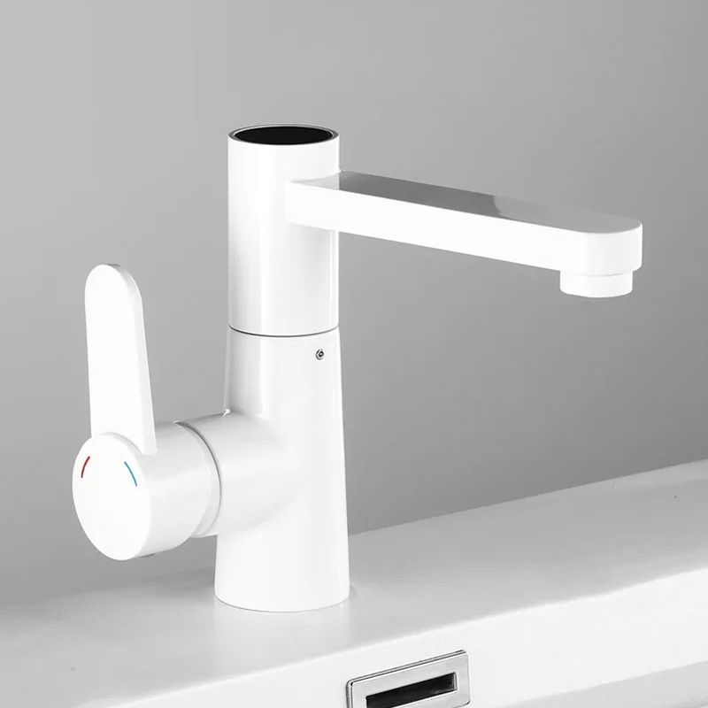 Белый/Черный/Хром Смеситель для раковины в ванной из латуни Смарт Цифровой дисплей Смеситель для умывальника Светодиодный дисплей Таблица температуры Смеситель