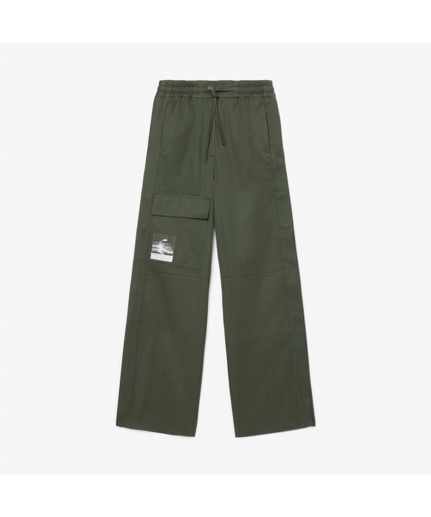 LACOSTE Женские хлопковые брюки со боковым клапаном свободного кроя Hf2452-55G HCF