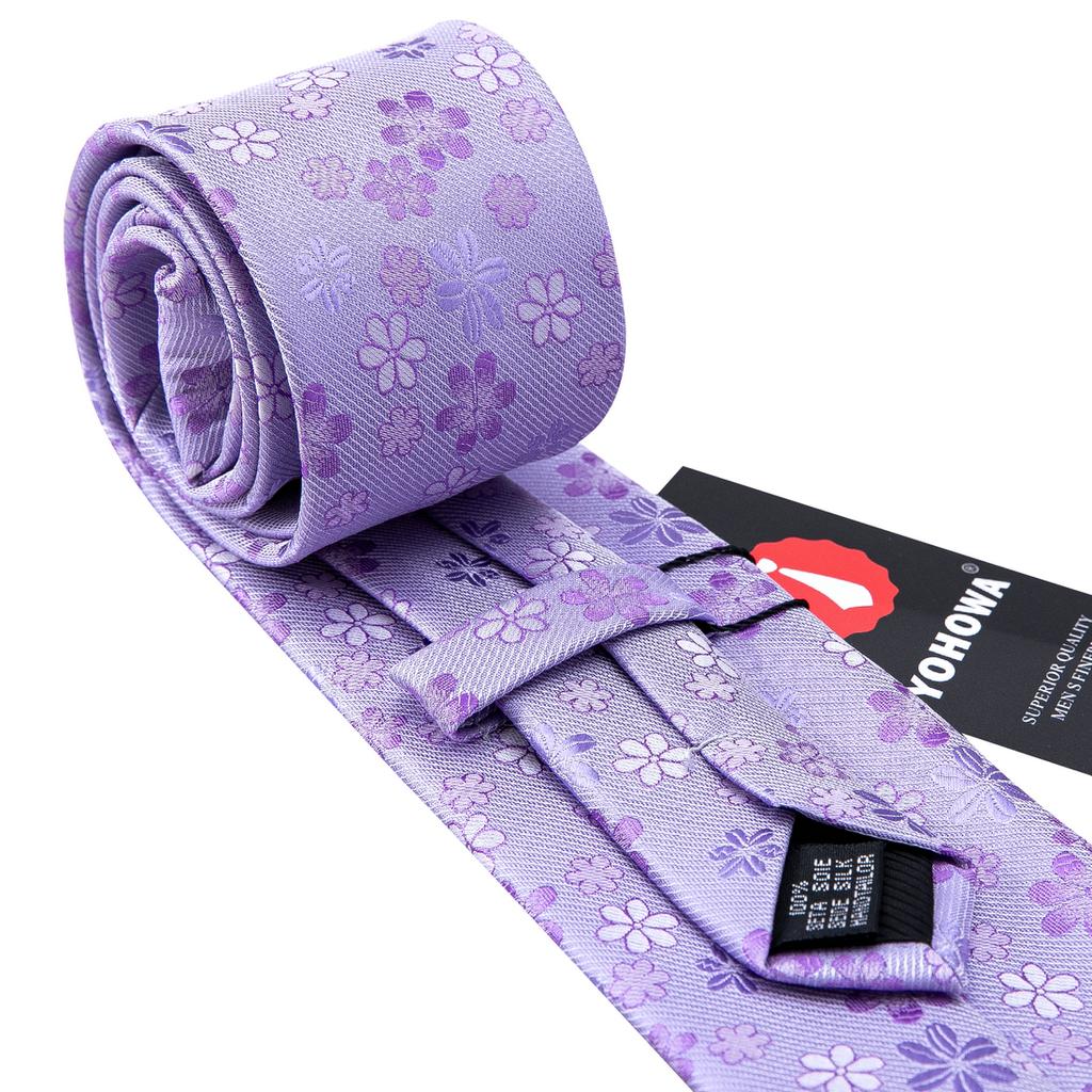 Barry.Wang Цветочные галстуки для мужчин, носовой платок, набор запонок, свадебный формальный набор галстуков