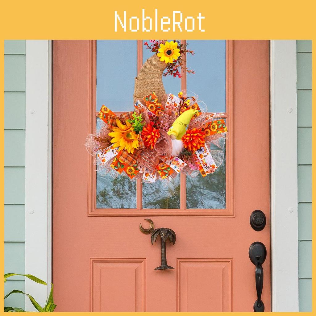 Осенний подвес на дверь «Урожай» с декором из подсолнухов для празднования осеннего фестиваля
