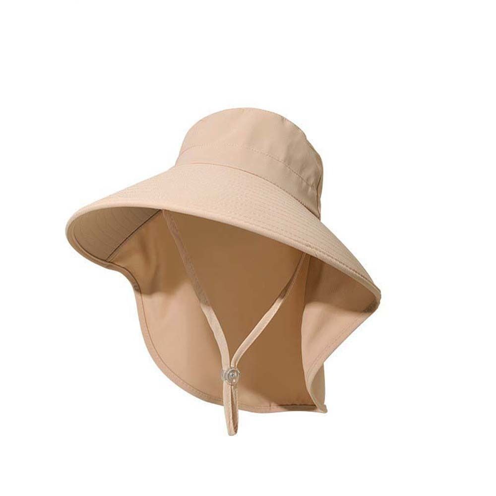 Hiking Hats Wide Brim Bucket Hat Long Wide Brim Hat with Neck Cover Panama Fishing Cap Travel