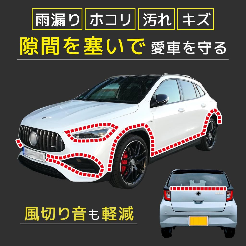 FUKUMIDO Aero Molle Rubber Molle фара автомобильная дверь крыло молдинг дверной кромки протектор водонепроницаемый Т-образный 5 м белый белый ширина 8 мм