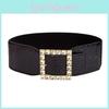 Vintage In Spired Slim Fit Leather Waist Belt With Metal Clasp For Women Dresses And Fashion