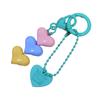 Lovely Adorable Heart Charm Key Chain Purse Pendant Handbag Backpack Keychain Decoration Girls Women Gift