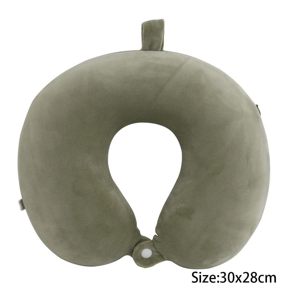 Polyester Solid Color Memory Foam Memory Pillow Ushaped Pillow Soft Comfortable Travel Neck Office Nap Pillow Memory Foam Pillow