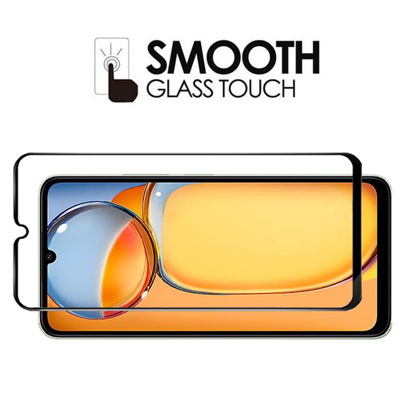 4IN1 [2 стекла + 2 пленки для объектива] Полноэкранные защитные пленки из закаленного стекла HD для Redmi Note 13 4G 5G / Note 13 Pro A3 A3X 13c POCO X6 Pro M6 C65