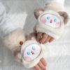 Cartoon Animals Cartoon Winter Gloves Soft Plush Pig Gloves Kawaii Children Gloves  Autumn