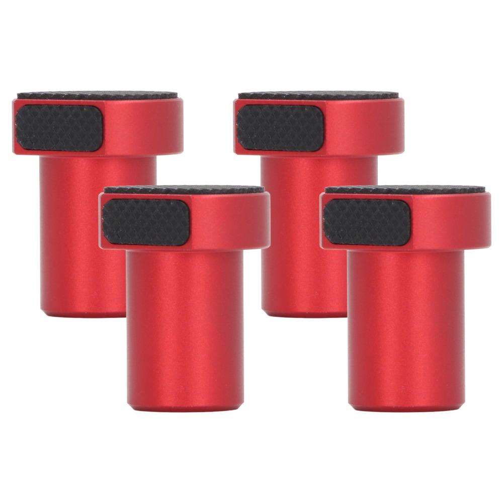 4pcs Red Woodworking Hole Accessories Aluminum Alloy Workbench Dog Bench Dogs  Woodworking