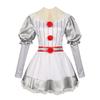 Halloween Pennywise Female Cosplay Costume, Sized Game Uniform Stage Role Play Full Set