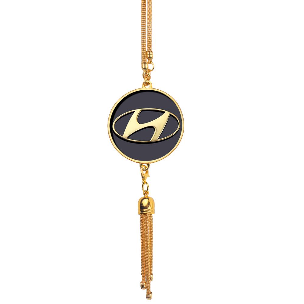 Car Rearview Mirror Pendant Auto Interior Emblem Ornament Accessorie For Hyundai Accent Elantra Wagon Tucson Santafe i20 i30 i40 RR66