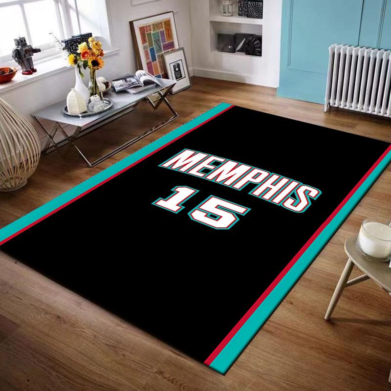 Memphis 15 Sports Theme Design Non-slip rug suitable for living room and bedroom sofas