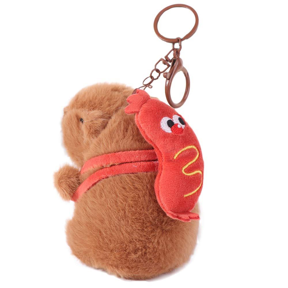 Плюшевая капибара, брелок-капибара, мультяшная подвеска-морская свинка, плюшевые куклы капибары, для детей, для пары