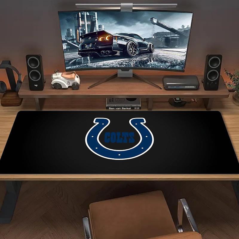 Indianapolis Colts Mouse Pad Large Gaming Table Cushion Nonslip Laptop Tablet Big Mousepad Xxl Mat Mini Pc Playmat With Lock Edge