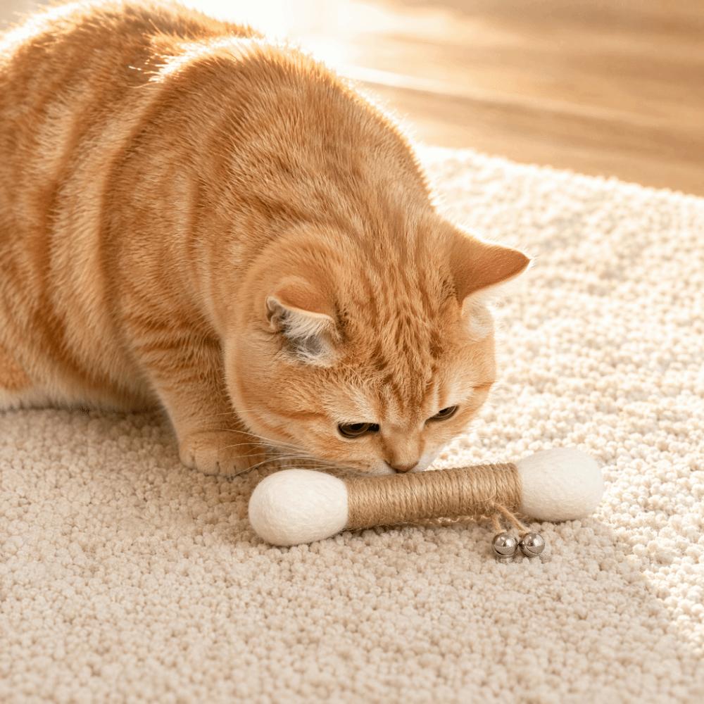 Cotton Swab Giant Cotton Swab Bite Resistant Cat Kicker Toy Cat Chew Stick Daily Play