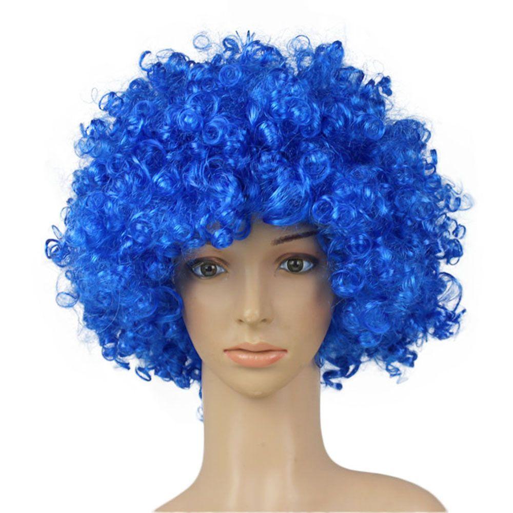 Football Fans Wigs Clown Props Afro Curly Wigs Costume Party Funny Wig Synthetic Wigs Cosplay Hairs