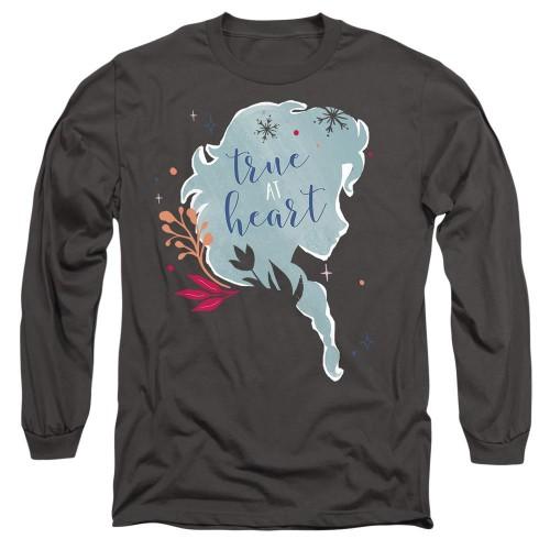 Frozen Unisex Adult True At Heart Elsa Silhouette T-Shirt