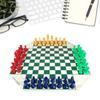 4-player Chess Board Games Medieval Chess Set With Leathers Chessboard Combination Chess Game for Up To 4 Players