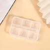 6 ячеек пластиковый ящик для хранения ювелирных изделий ожерелье прозрачный органайзер