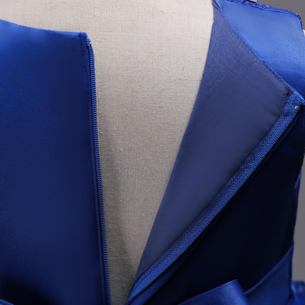 Детское платье для маленьких девочек, платье принцессы без рукавов с бантом и 3D цветком, детское бальное платье-пачка со шлейфом для девочек