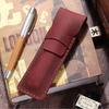 Holder Pen Protective Bag Flip Cover Pen Storage Pouch Pencil Case Leather Pen Bag  College