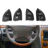 Auto Steering Wheel Control Button Switch Cover Black For W220 W215 1996-2006 Car Interior Replacement Parts