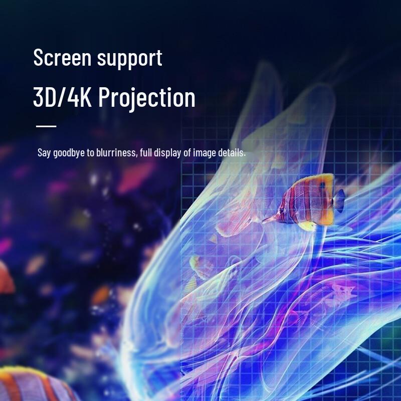 JINGMI 16:9 Quick-Fold Portable Projector Screen with Metal Stand