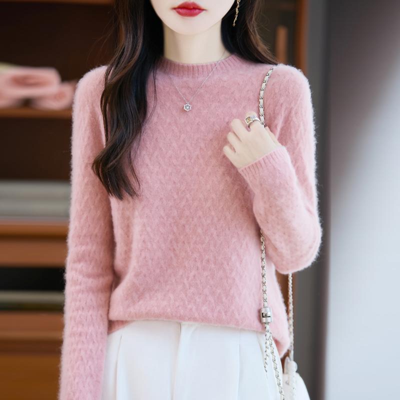 Женский кашемировый свитер Qinghe кашемир 30% кашемир 70% шерсть осенне-зимний пуловер теплый и модный