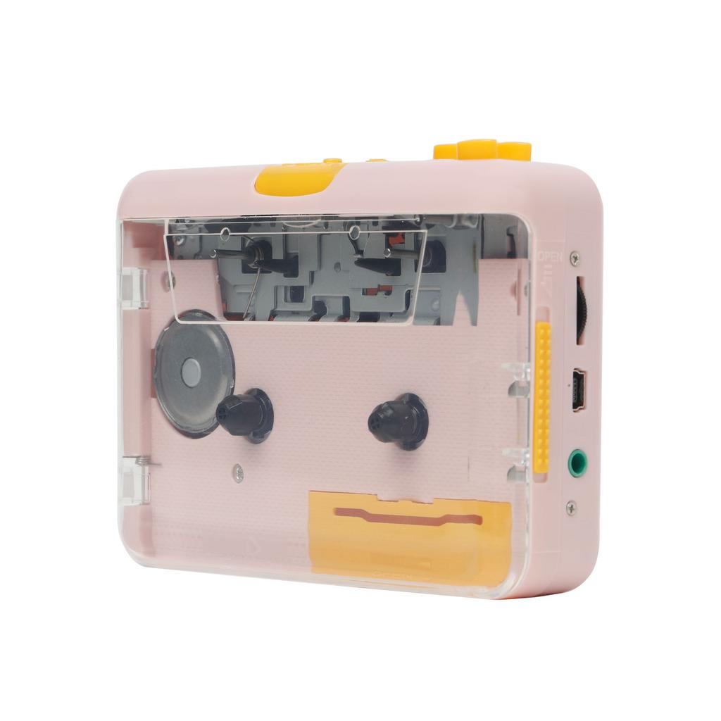 Custom Kassetten Rekorder Tragbare Transparente Stereo MP3 Converter Audio Player Auto Stop Walkman Cassette Player