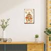 CREATCABIN Металлическая табличка Гриб Лягушка - Винтажное металлическое настенное искусство, Декор для дома, кухни, подарок