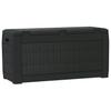 Garden Storage Box Anthracite Grey 119 x 48 x 60 cm Polypropylene