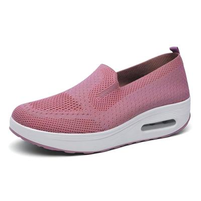 Кроссовки Crossmarberry Synthetic Air для корейских женщин, милые, на толстой подошве, кожаные, розовые, легкие, для ходьбы, для бега, стильные, слипоны, без шнурков,