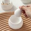 Ceramic Mortar And Pestle Set for Grinding Spices Herbs And More Kitchen Decor Essential Durable Herb Grinder Pill Crusher