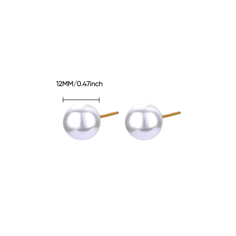 Серьги-гвоздики с жемчугом для женщин Серьги из нержавеющей стали 2024 года, эстетические украшения для пирсинга ушей, подарок для пары, бесплатная доставка, aretes