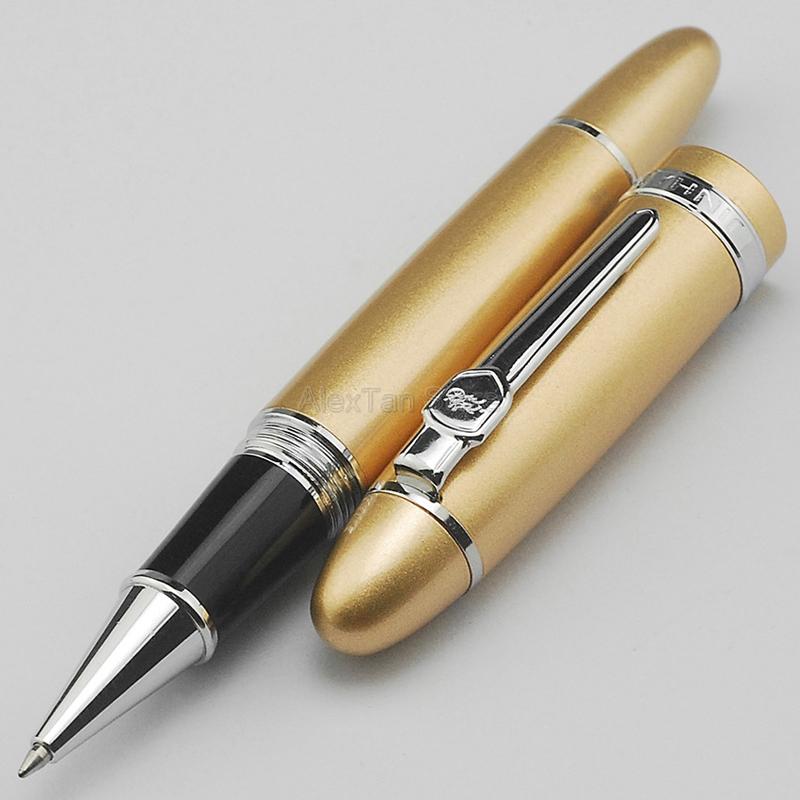 Jinhao 159 Большой Металлический Роллерный Шариковый Гелевый Капиллярный Карандаш Серебряный и Золотой Зажим Ручка Пишущая Для Школы и Офиса Многоцветный