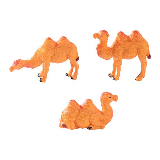 3 шт. Мини-верблюжьи украшения Миниатюрные фигурки верблюдов Настольное украшение Мини-статуэтки животных для микроландшафтов DIY поделок