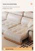 Electric Multi-functional Retro Style Genuine Leather Sofa Bed for Small Apartments