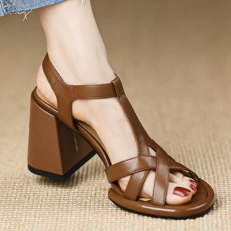 Модные женские босоножки на высоком каблуке, массивные модные туфли, летние элегантные туфли-лодочки на каблуке, женская обувь 2025, дизайнерский тренд, бренд Mujer Zapatillas