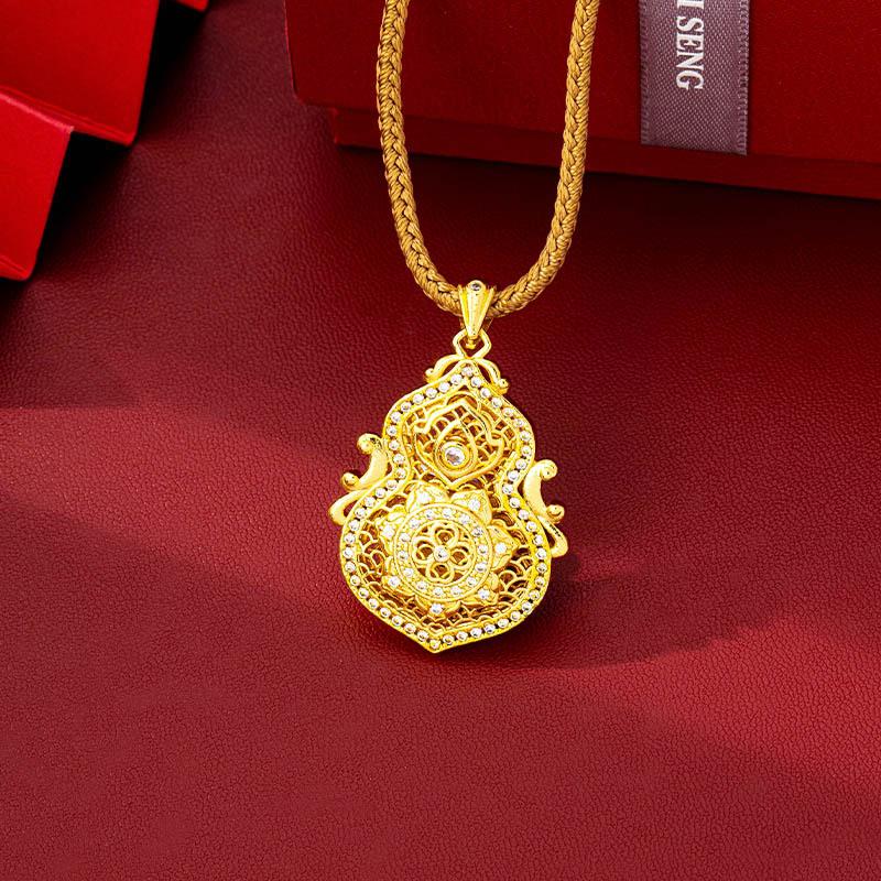 Этнический Стиль Полый Filigree Тыква Модный Высококачественный Ювелирное Изделие Ожерелье Кулон