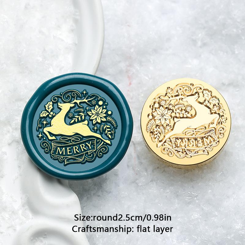 На Рождество Снежинка Снеговик Сургучные печати DIY Скрапбукинг Восковая печать Штамп Принадлежности для рукоделия Новый год Рождество DIY Подарок