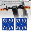 Heated Grips For Motorcycle 3-Temp 5V Wrap Fast Heating Motorcycle Handle Cover For Men Women Highway Daily Touring Biking