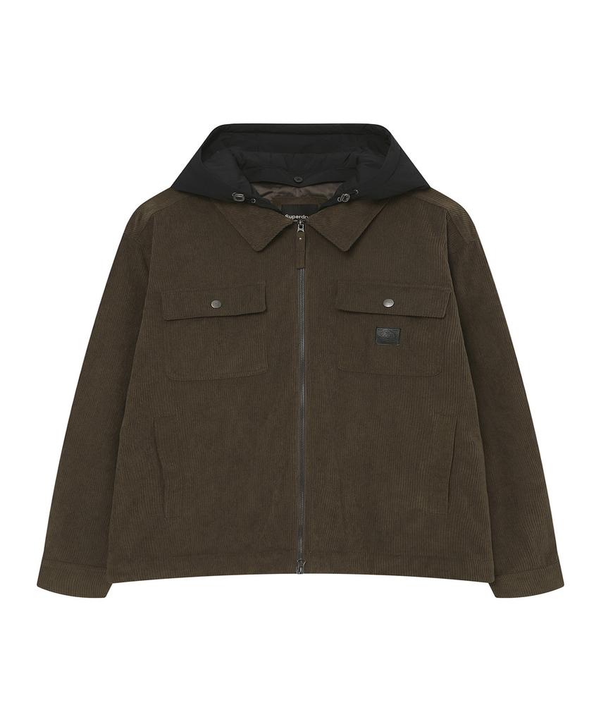 SUPERDRY Petro Shacket Brown Sdmjpfq05Brw