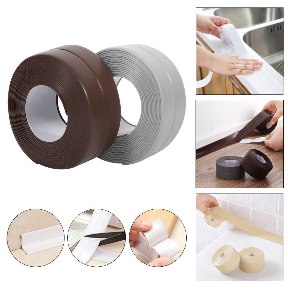 3.2m Self Adhesive Toilet Kitchen Wall Corner Sink Edge Seal Tape Sealing Strip