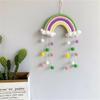 PomPom Wall Hanging Decor Macrame Room Decoration DIY Rainbow Clouds Tapestry  Home
